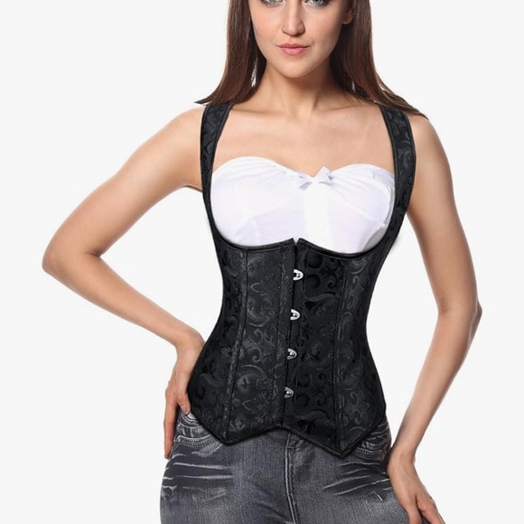 Agent Provocateur Other - CHARMIAN NWT BROCADE CORSET WAIST CINCHER UNDER BUST VEST W/ PANTIES TIE…